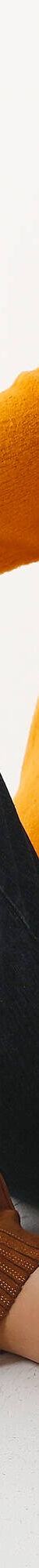 Pull loose col montant, manches larges (jaune) Pull loose col montant, manches larges (jaune)